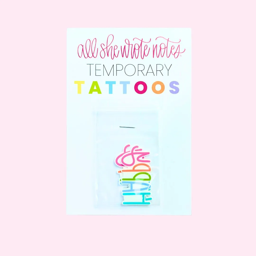 Temporary Tattoos - Happy