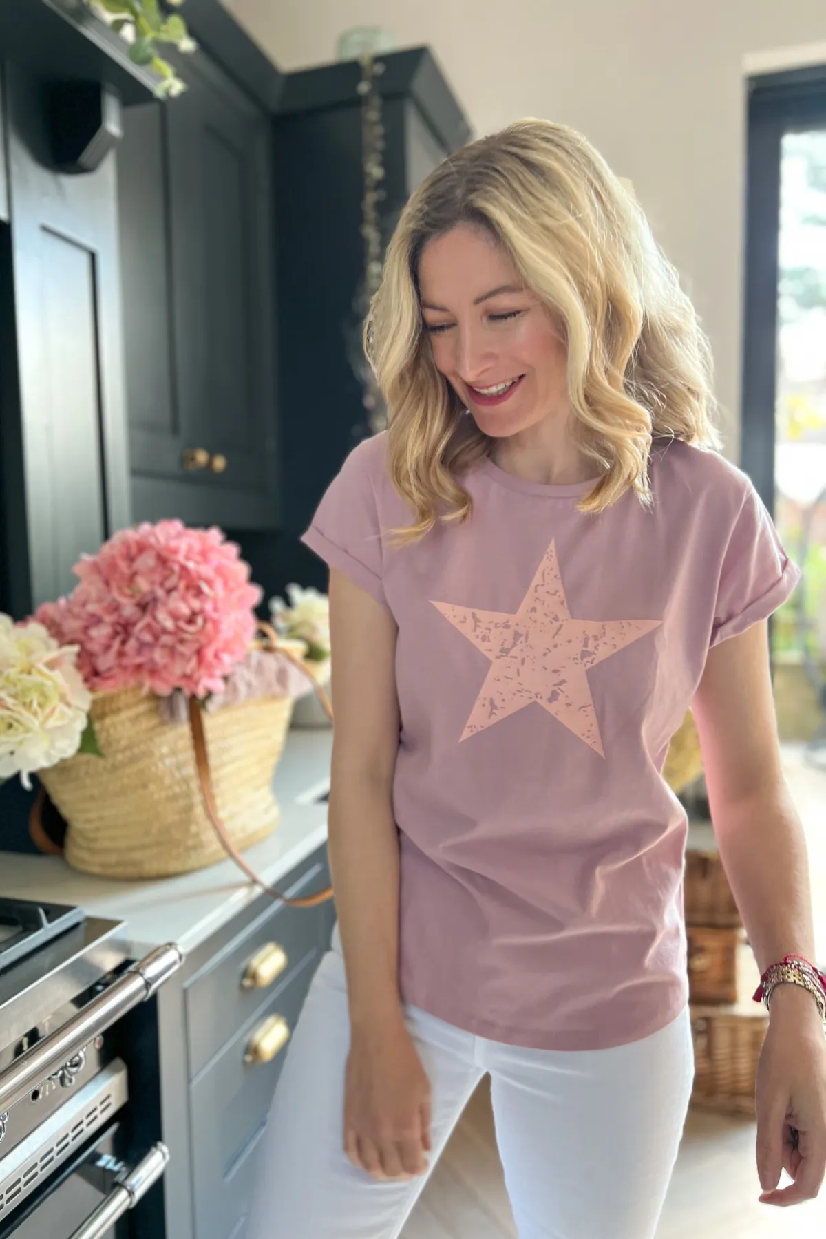 Tonal Pink Star T-Shirt