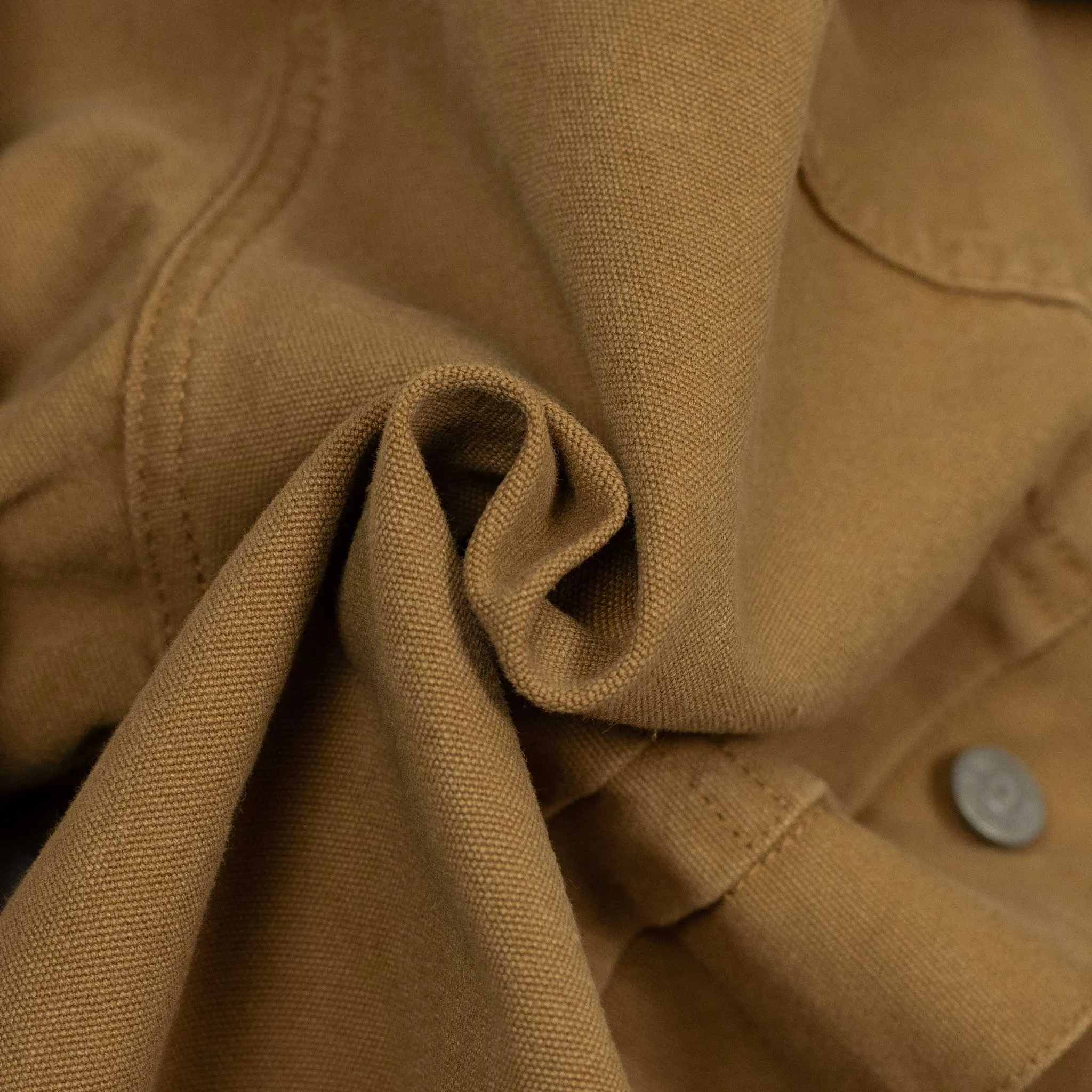 Type 1 jacket in brown duck canvas (restock)