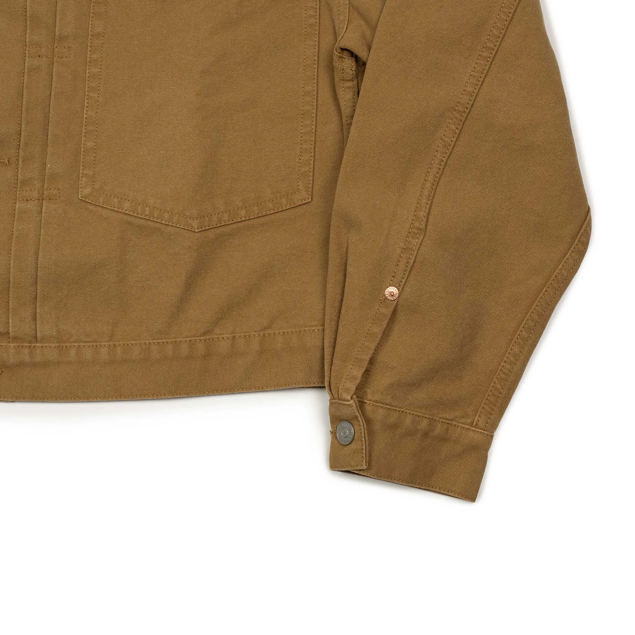 Type 1 jacket in brown duck canvas (restock)