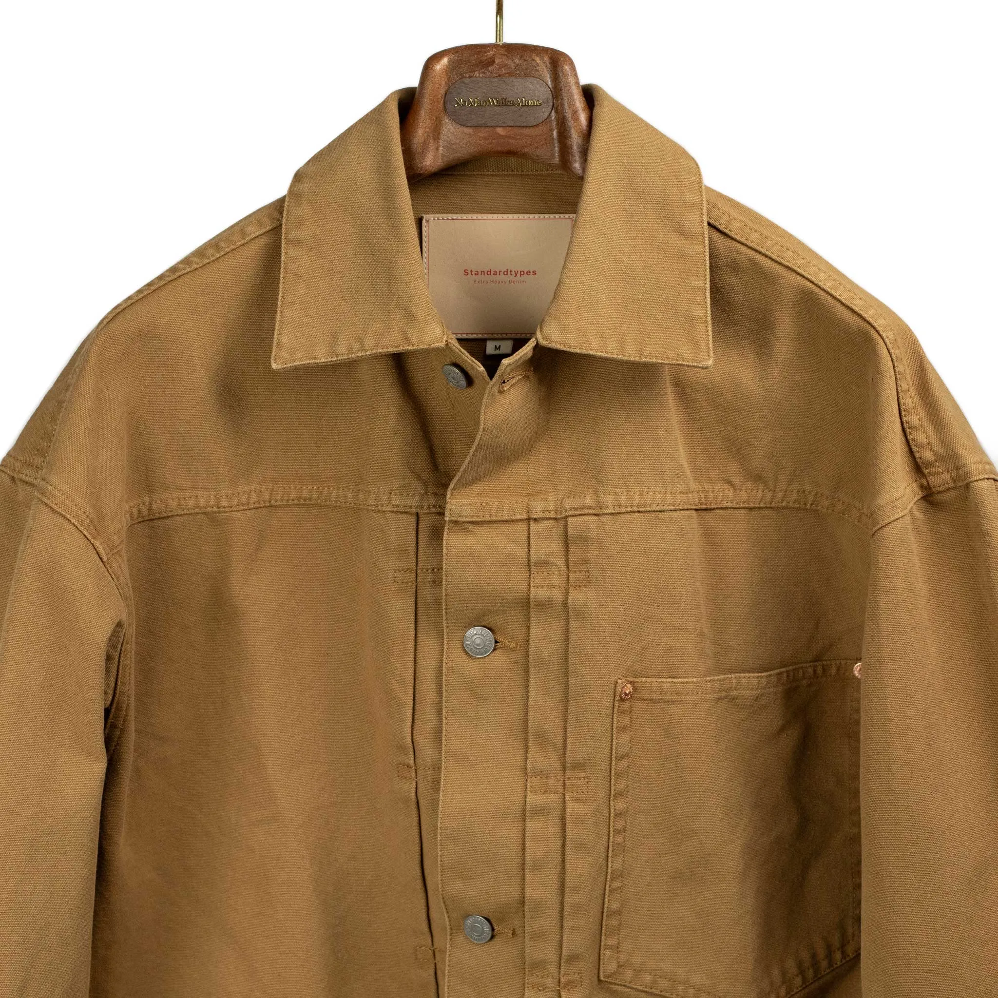 Type 1 jacket in brown duck canvas (restock)