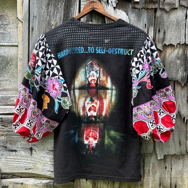 Upcycled Concert Tee featuring Metallica Hard Wired