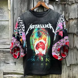 Upcycled Concert Tee featuring Metallica Hard Wired