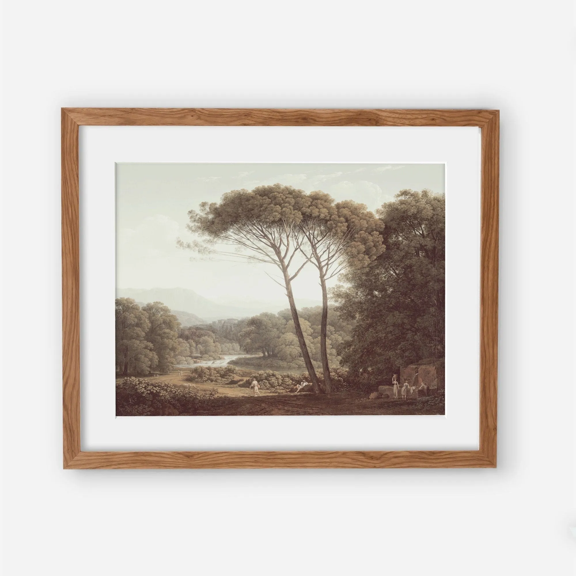 Vintage Italian Landscape Wall Art by Dutch Painter