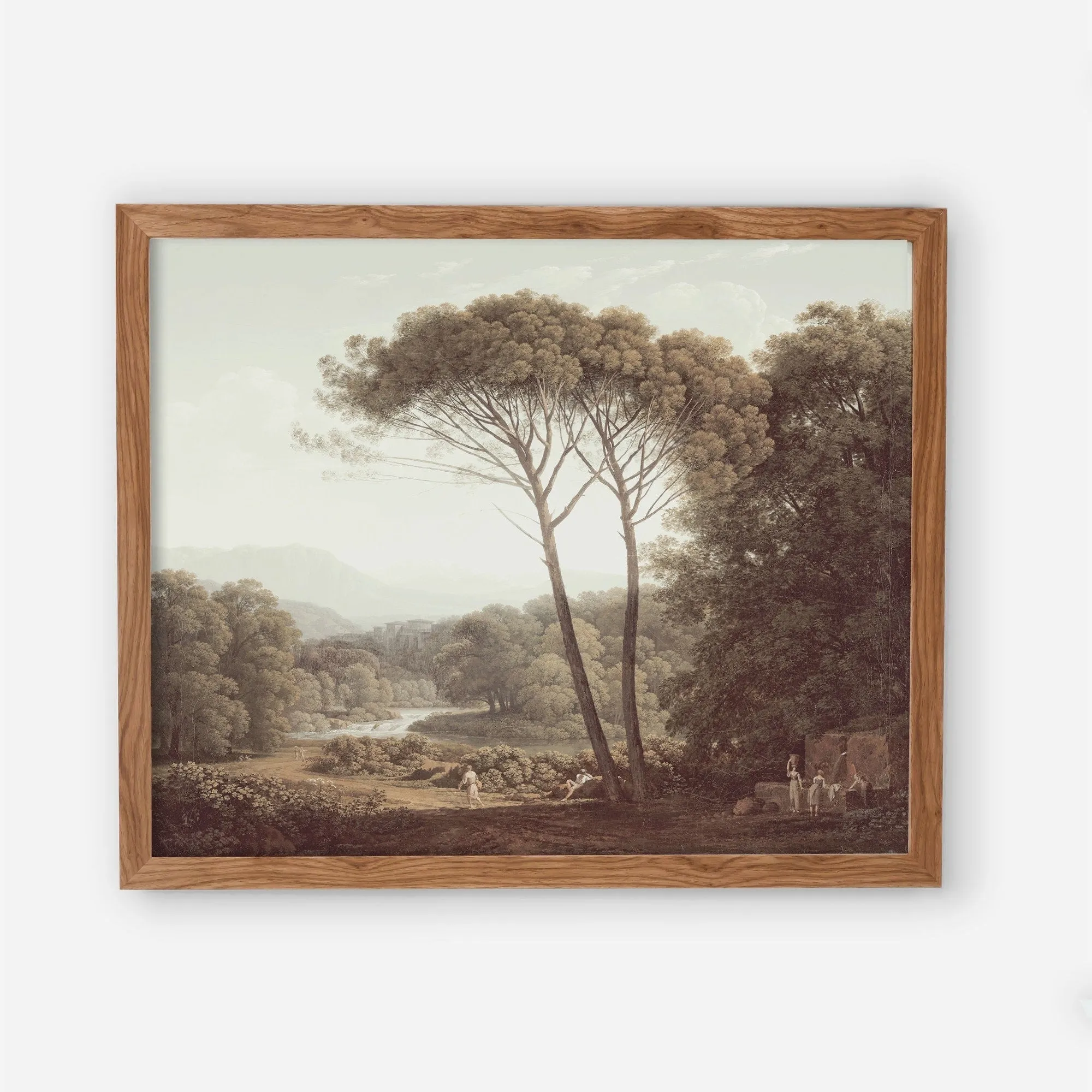 Vintage Italian Landscape Wall Art by Dutch Painter