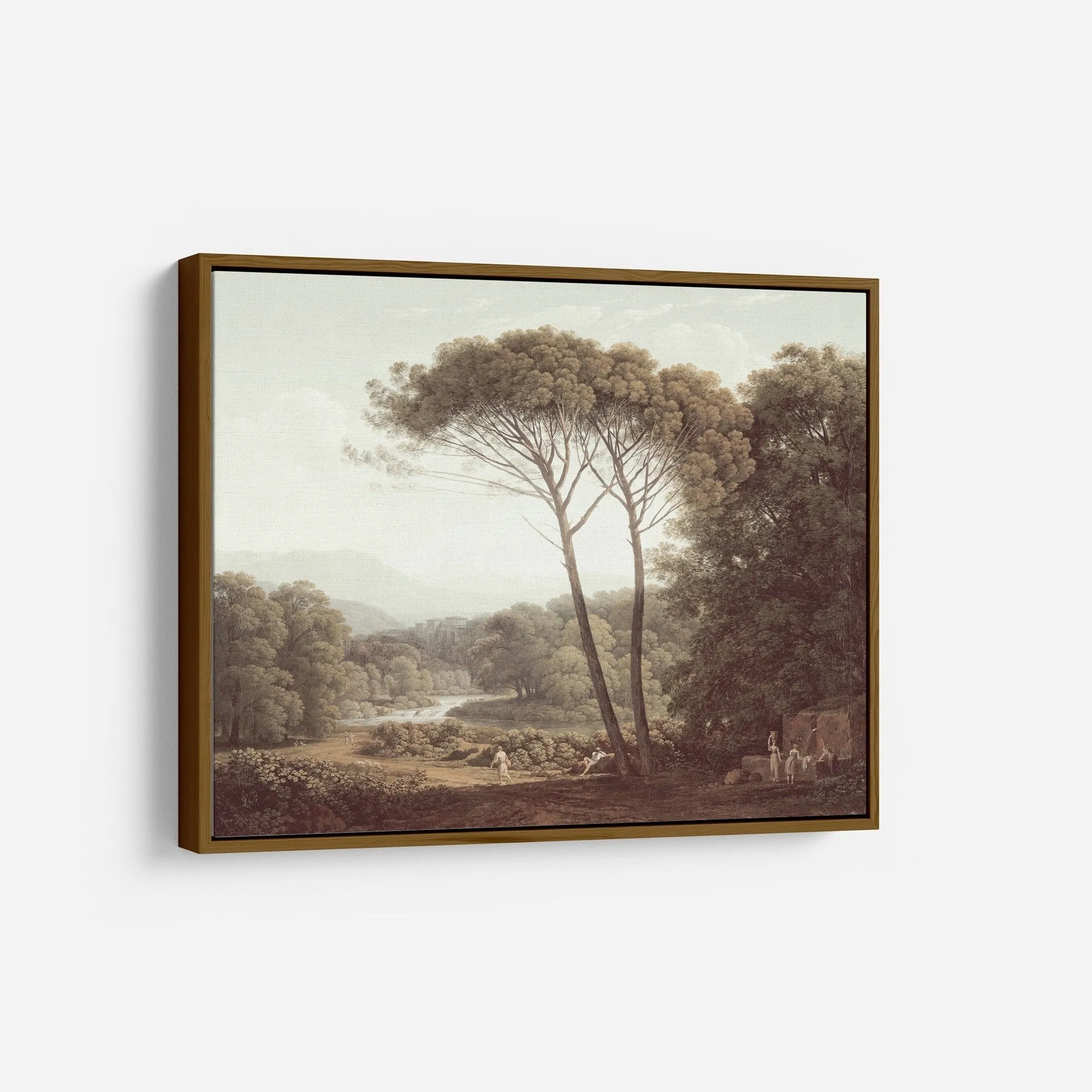 Vintage Italian Landscape Wall Art by Dutch Painter