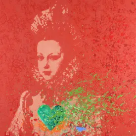 Walter Knabe Artwork Hope II Pursuit of Magic Unique Screenprint with Hand Painting