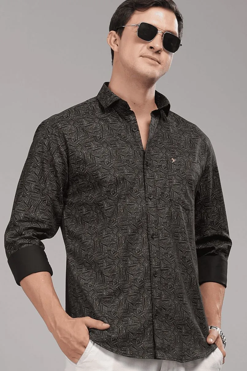Wild Black Print -Full-Stain Proof