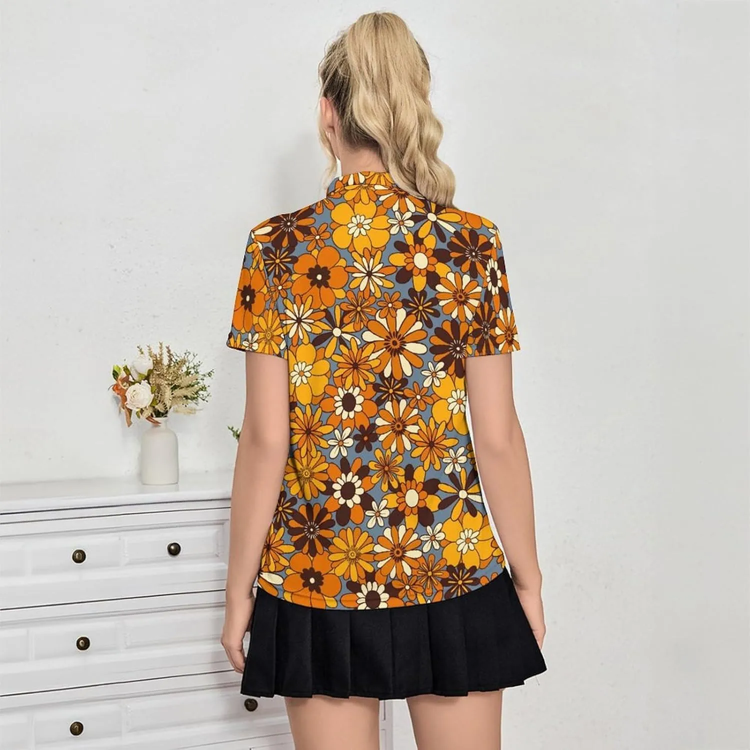 Women's Golf Shirts Dry Fit Moisture Wicking Polo Shirt Casual Short Sleeve Tennis Shirts