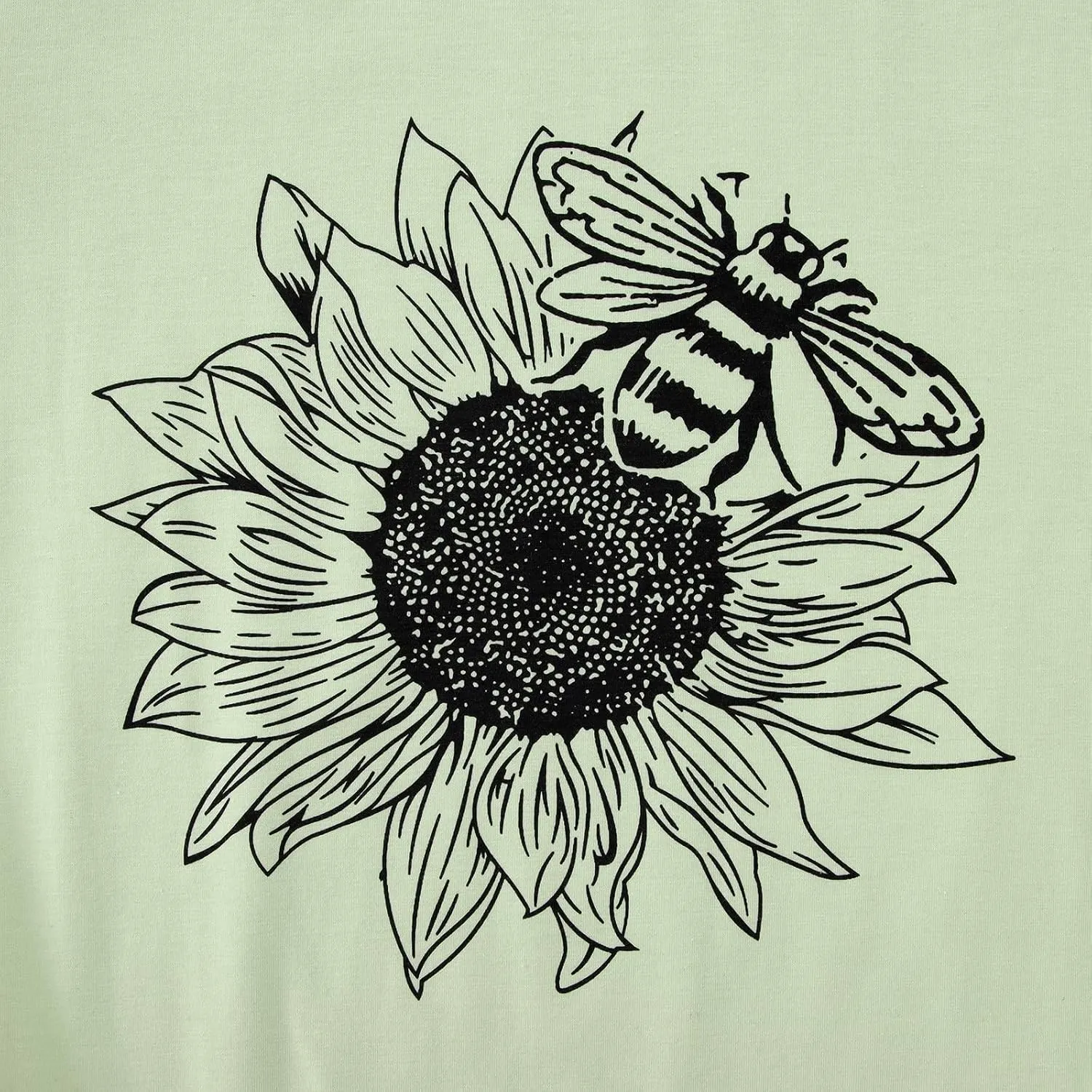 Women's Summer Sunflower T Shirt Cute Flower Graphic Loose Tees Crew Neck Short Sleeve Casual Tops
