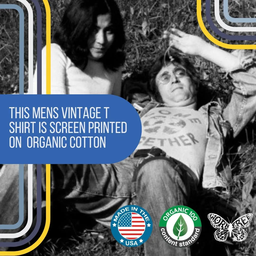 Worn Free John Lennon Vintage T Shirts - Come Together Tees - Organic Cotton