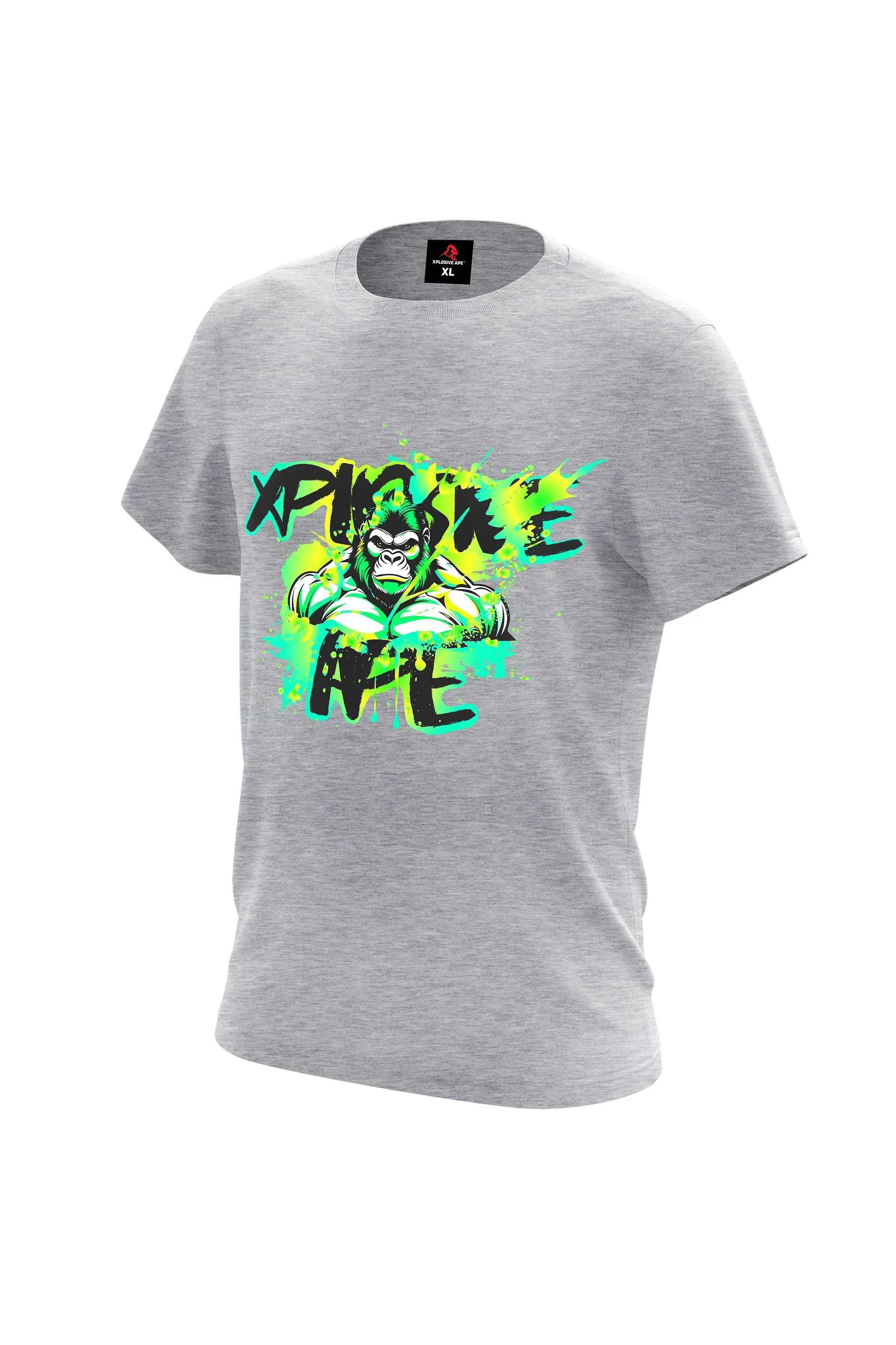 XAPE Splatter Graffiti V2 Tee - Grey